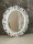 Bilderrahmen Oval mit Glasscheibe Barock Gold Silber Schwarz Weiß 45x38 Fotorahmen Antik Vintage