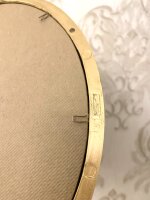 Dekorativer Ovaler Wandspiegel Oval Spiegel Antik Spiegel Klassik Badspiegel Wohnzimmerspiegel Flurspiegel Prunk Spiegel Shabby Chic Hängespiegel Vintage-Spiegel (C35 Gold. 52 cm x 43 cm)