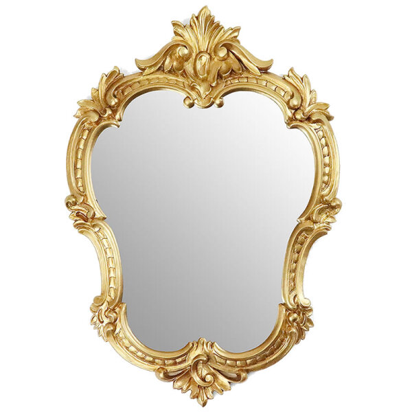 Wandspiegel Antik Oval Gold Retro Spiegel 50X35 Badspiegel C444