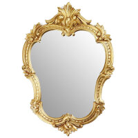 Wandspiegel Antik Oval Gold Retro Spiegel 50X35 Badspiegel C444