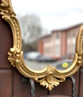 Wandspiegel Antik Oval Gold Retro Spiegel 50X35 Badspiegel C444