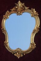 Wandspiegel Antik Oval Gold Retro Spiegel 50X35 Badspiegel C444