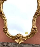 Wandspiegel Antik Oval Gold Retro Spiegel 50X35 Badspiegel C444