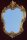 Wandspiegel Antik Oval Gold Retro Spiegel 50X35 Badspiegel C444