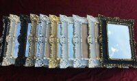 Kopie von Bilderrahmen Fotorahmen Weiß Barock Rechteckig 45x37 Rahmen Antik mit Rückwand #1