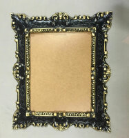 Kopie von Bilderrahmen Fotorahmen Weiß Barock Rechteckig 45x37 Rahmen Antik mit Rückwand #1