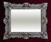 Kopie von Bilderrahmen Fotorahmen Weiß Barock Rechteckig 45x37 Rahmen Antik mit Rückwand #1