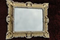 Kopie von Bilderrahmen Fotorahmen Weiß Barock Rechteckig 45x37 Rahmen Antik mit Rückwand #1