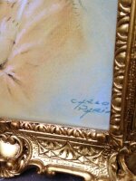 Mutter Kind Maria 56x46 Wandbild Heilige religiöse Kunstdruck Bild mit Rahmen